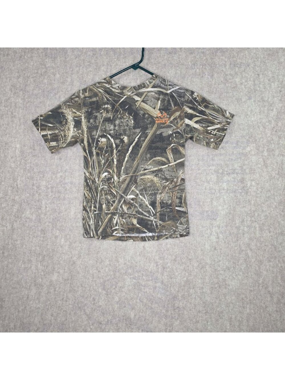 Realtree Kids Camouflage T-Shirt Brown/Green Size L Cotton/Poly Blend Durable